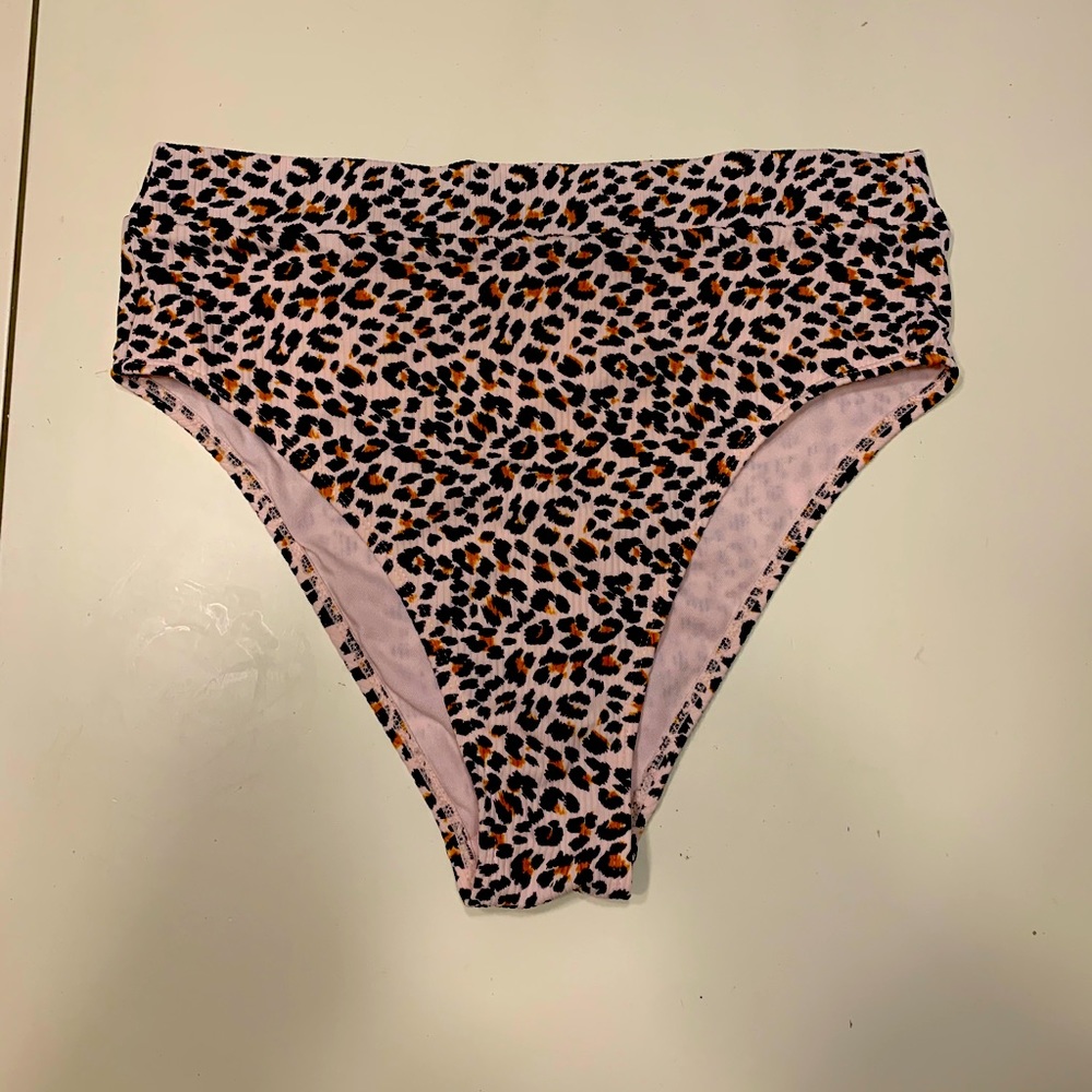 High rise bikini bottom